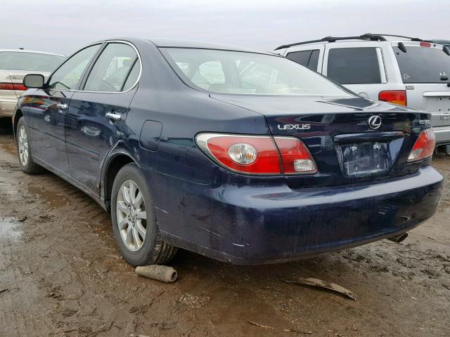 JTHBF30G330148524 - 2003 LEXUS ES 300 BLUE photo 3