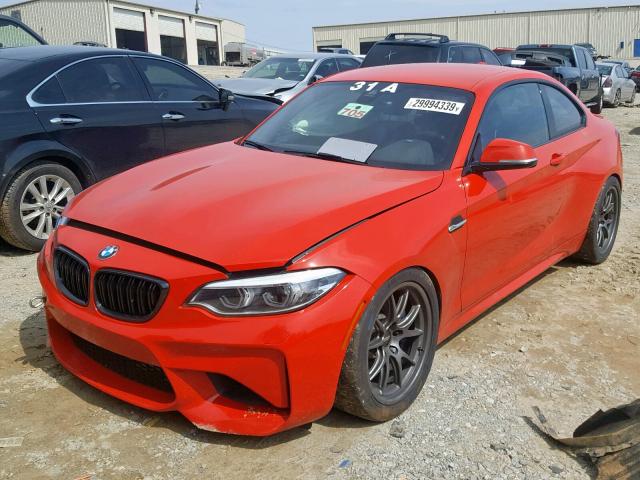 WBS1J5C58JVD37571 - 2018 BMW M2 ORANGE photo 2