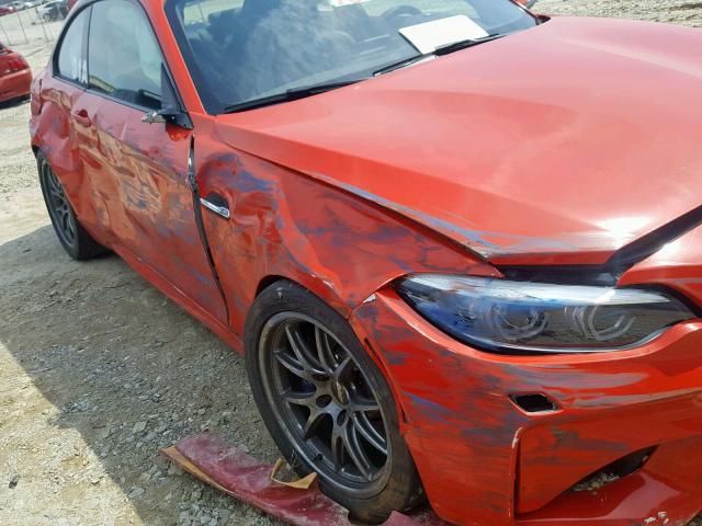 WBS1J5C58JVD37571 - 2018 BMW M2 ORANGE photo 9