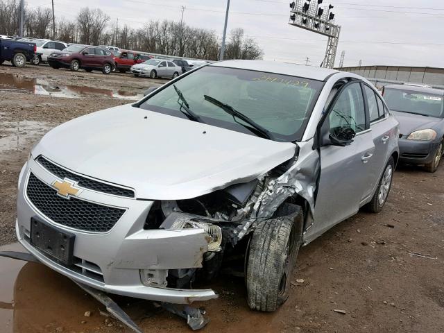 1G1PC5SH6C7205896 - 2012 CHEVROLET CRUZE LS SILVER photo 2