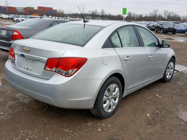 1G1PC5SH6C7205896 - 2012 CHEVROLET CRUZE LS SILVER photo 4