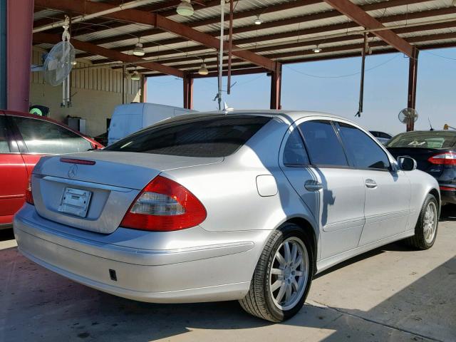 WDBUF56X57A984153 - 2007 MERCEDES-BENZ E 350 SILVER photo 4