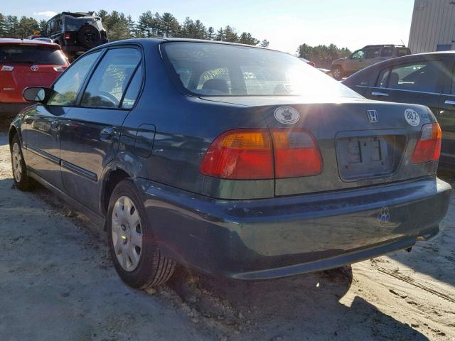 2HGEJ6618XH520864 - 1999 HONDA CIVIC BASE 绿色 照片 3