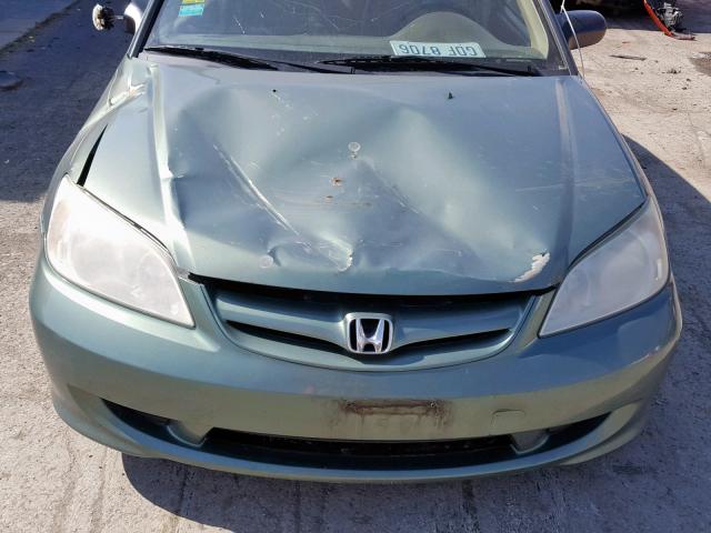 2HGES163X4H595157 - 2004 HONDA CIVIC DX V GREEN photo 7