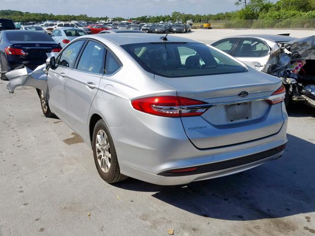 3FA6P0G71HR280389 - 2017 FORD FUSION S RED photo 3