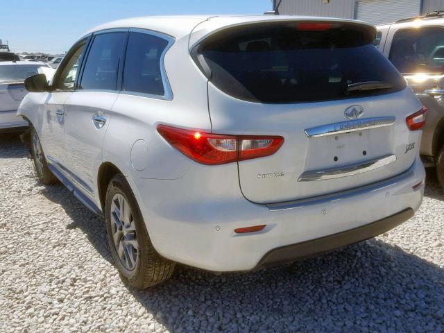 5N1AL0MM2DC321143 - 2013 INFINITI JX35 WHITE photo 3