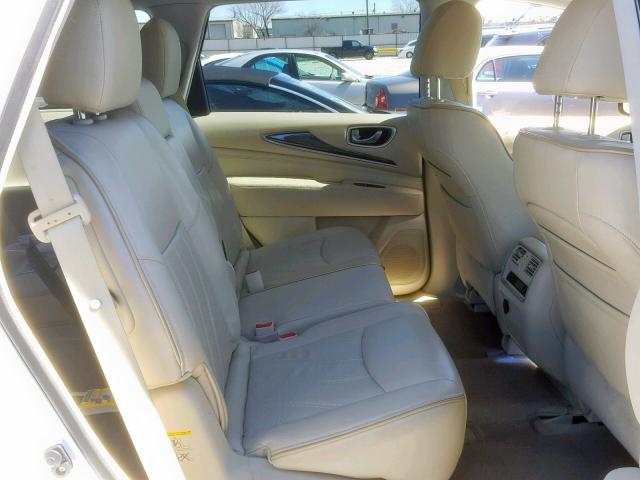 5N1AL0MM2DC321143 - 2013 INFINITI JX35 WHITE photo 6