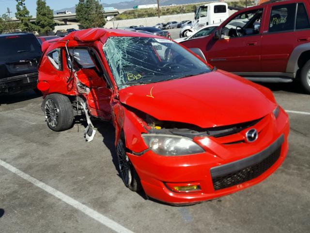 JM1BK34MX81103661 - 2008 MAZDA SPEED 3 RED photo 1