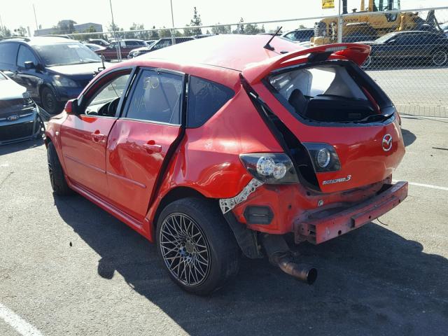 JM1BK34MX81103661 - 2008 MAZDA SPEED 3 RED photo 3