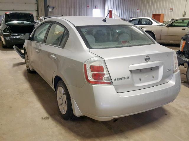 3N1AB61E07L655531 - 2007 NISSAN SENTRA 2.0 SILVER photo 3