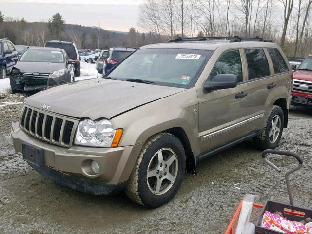 1J4HR48N35C696451 - 2005 JEEP GRAND CHER BROWN photo 2