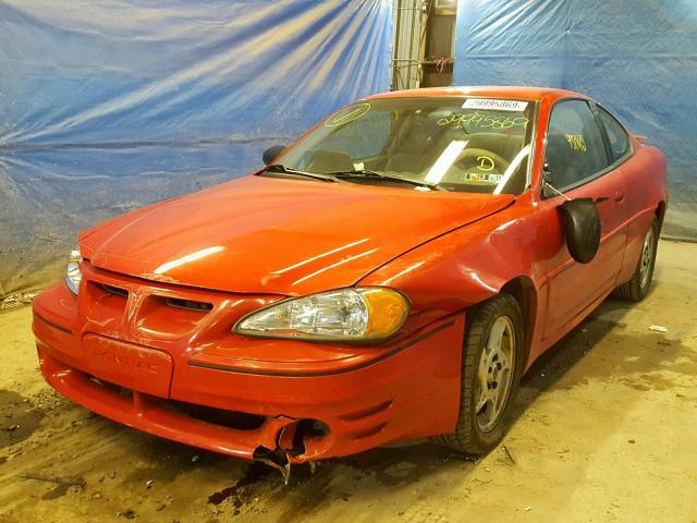 1G2NW12E35M199052 - 2005 PONTIAC GRAND AM G RED photo 2