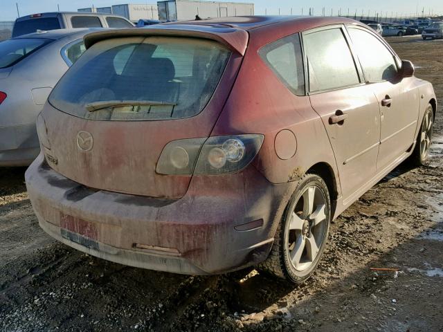 JM1BK143261543916 - 2006 MAZDA 3 HATCHBAC RED photo 4