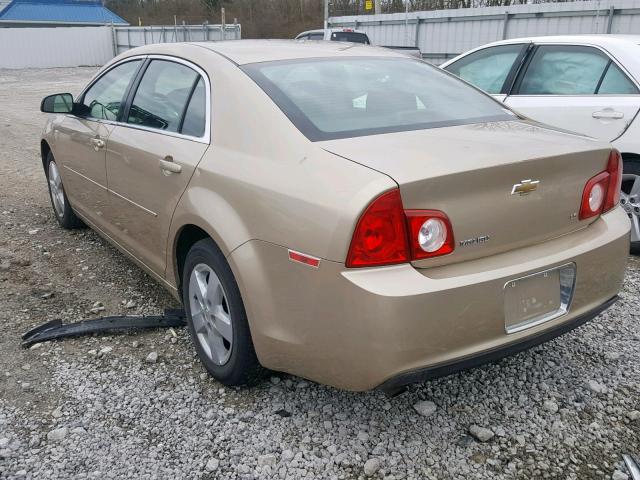 1G1ZG57B78F230076 - 2008 CHEVROLET MALIBU LS GOLD photo 3