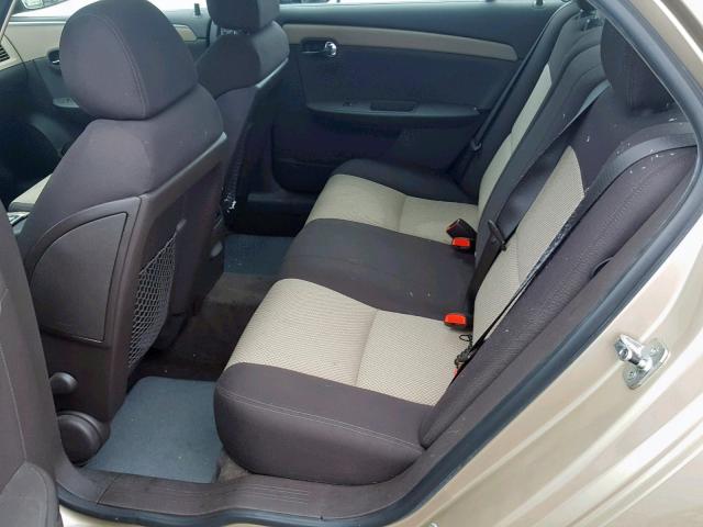 1G1ZG57B78F230076 - 2008 CHEVROLET MALIBU LS GOLD photo 6
