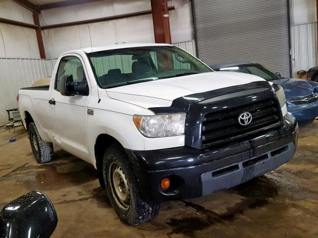 5TFLV52107X026066 - 2007 TOYOTA TUNDRA WHITE photo 1