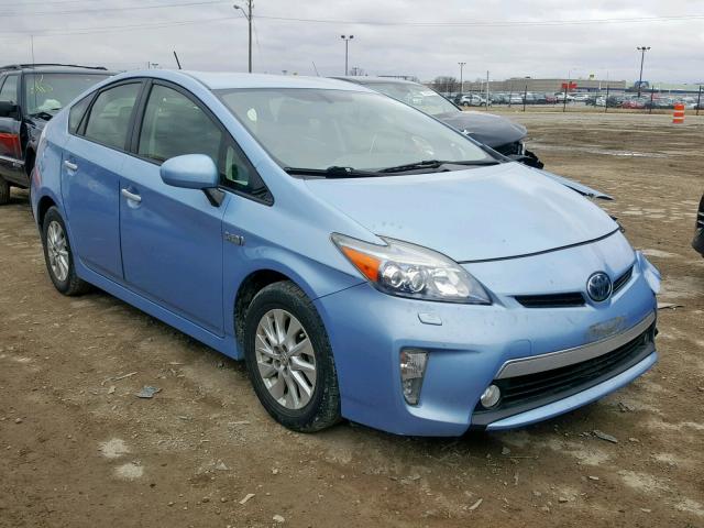 JTDKN3DP7C3014872 - 2012 TOYOTA PRIUS PLUG BLUE photo 1