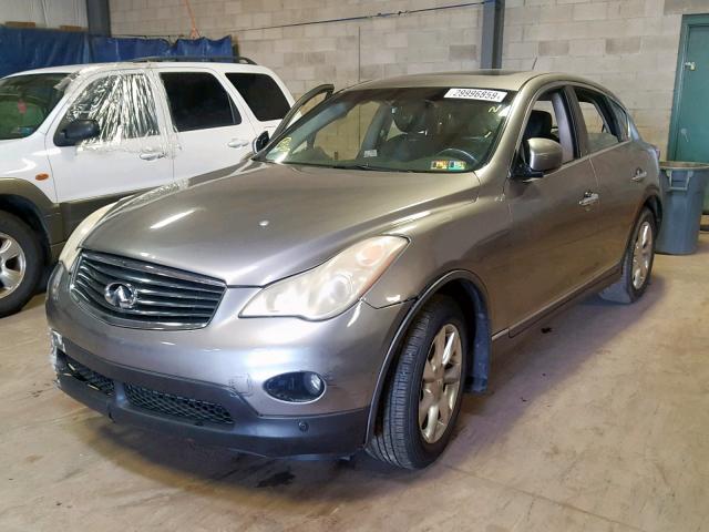 JNKAJ09F38M352937 - 2008 INFINITI EX35 BASE GRAY photo 2