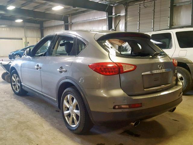 JNKAJ09F38M352937 - 2008 INFINITI EX35 BASE GRAY photo 3