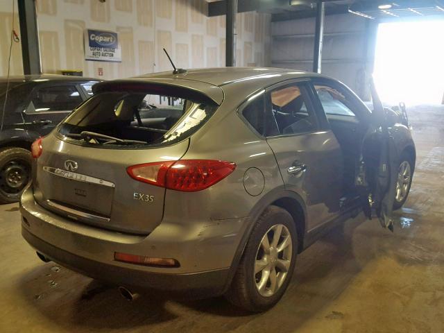 JNKAJ09F38M352937 - 2008 INFINITI EX35 BASE GRAY photo 4