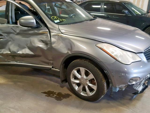 JNKAJ09F38M352937 - 2008 INFINITI EX35 BASE GRAY photo 9