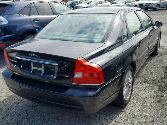 YV1TH592261432125 - 2006 VOLVO S80 2.5T BLACK photo 4