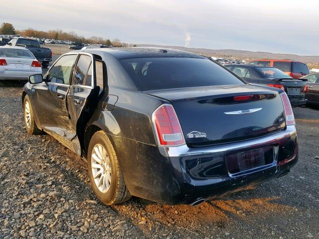 2C3CCAAG5DH510033 - 2013 CHRYSLER 300 BLACK photo 3