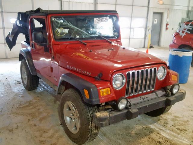 1J4FA69S83P364025 - 2003 JEEP WRANGLER / RED photo 1