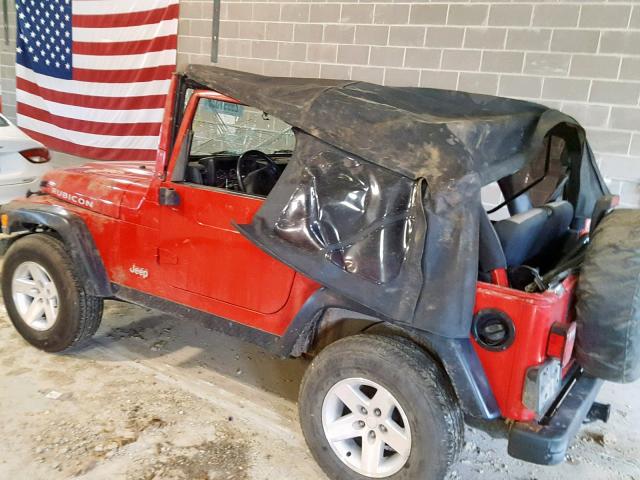 1J4FA69S83P364025 - 2003 JEEP WRANGLER / RED photo 9