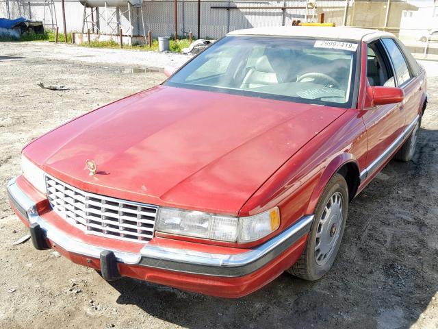 1G6KS52Y2SU815074 - 1995 CADILLAC SEVILLE SL RED photo 2