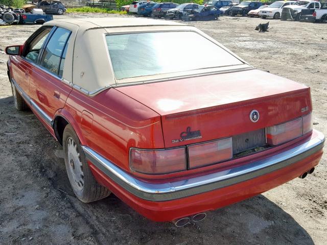 1G6KS52Y2SU815074 - 1995 CADILLAC SEVILLE SL RED photo 3