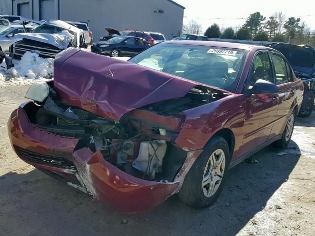 1G1ZS58F97F241854 - 2007 CHEVROLET MALIBU LS RED photo 2