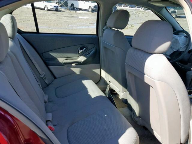 1G1ZS58F97F241854 - 2007 CHEVROLET MALIBU LS RED photo 6