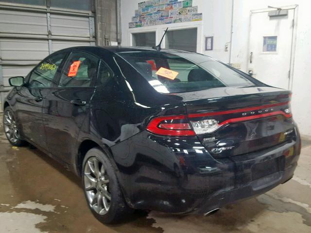 1C3CDFBB6FD243868 - 2015 DODGE DART SXT BLACK photo 3