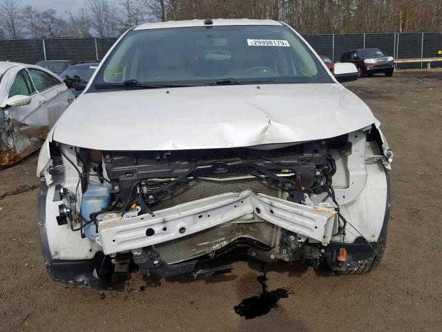 2FMDK4JC3EBB73184 - 2014 FORD EDGE SEL WHITE photo 9