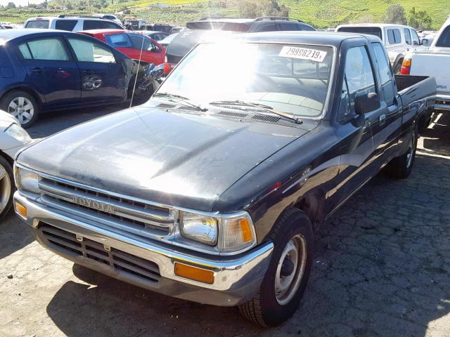 JT4RN93P9L0014215 - 1990 TOYOTA PICKUP 1/2 BLACK photo 2