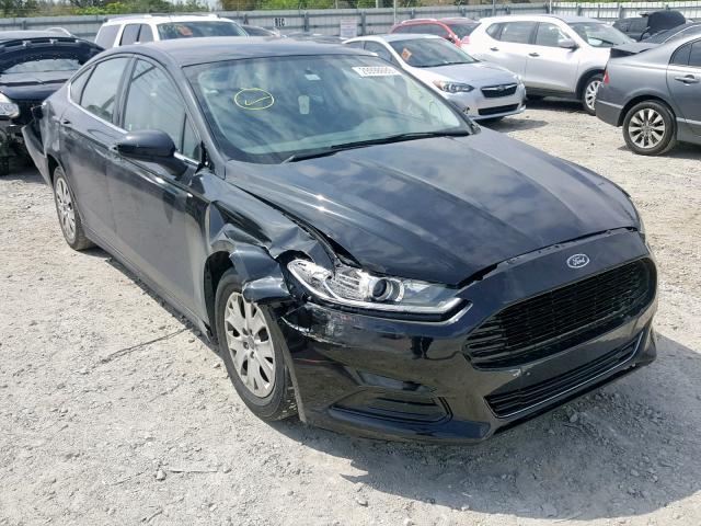 3FA6P0G77ER373154 - 2014 FORD FUSION S BLACK photo 1