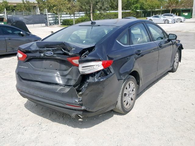 3FA6P0G77ER373154 - 2014 FORD FUSION S BLACK photo 4