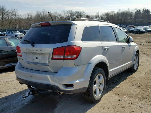 3D4PH1FG0BT552964 - 2011 DODGE JOURNEY MA SILVER photo 4