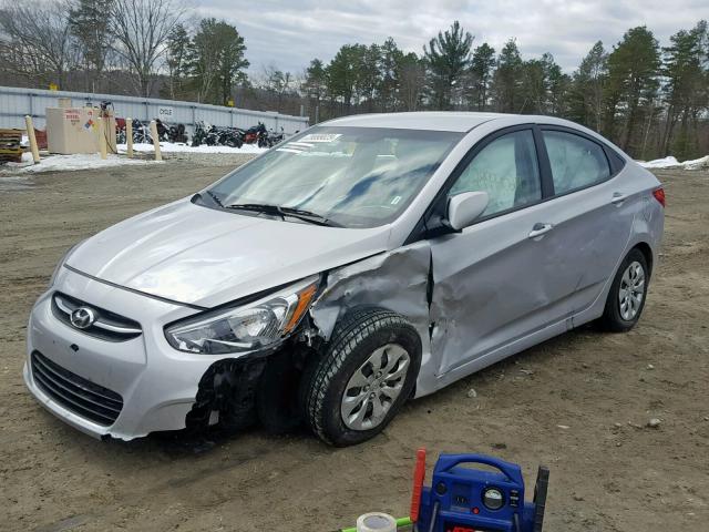 KMHCT4AE9HU316695 - 2017 HYUNDAI ACCENT SE SILVER photo 2