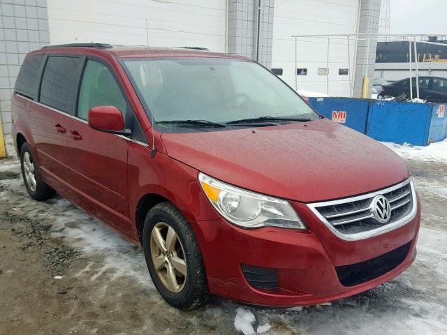 2V4RW3DG7BR659514 - 2011 VOLKSWAGEN ROUTAN SE RED photo 1