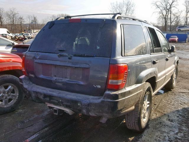 1J8GX48N43C520554 - 2003 JEEP GRAND CHER GRAY photo 4