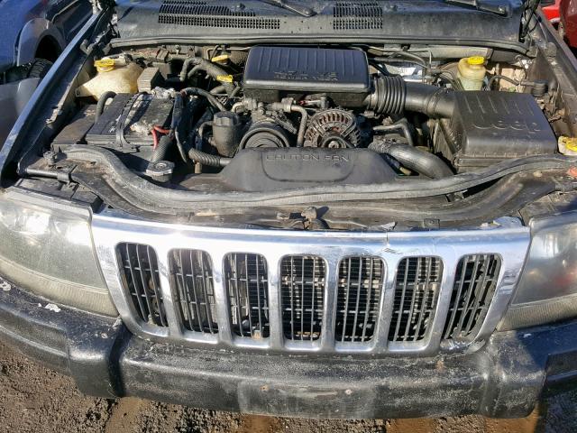 1J8GX48N43C520554 - 2003 JEEP GRAND CHER GRAY photo 7