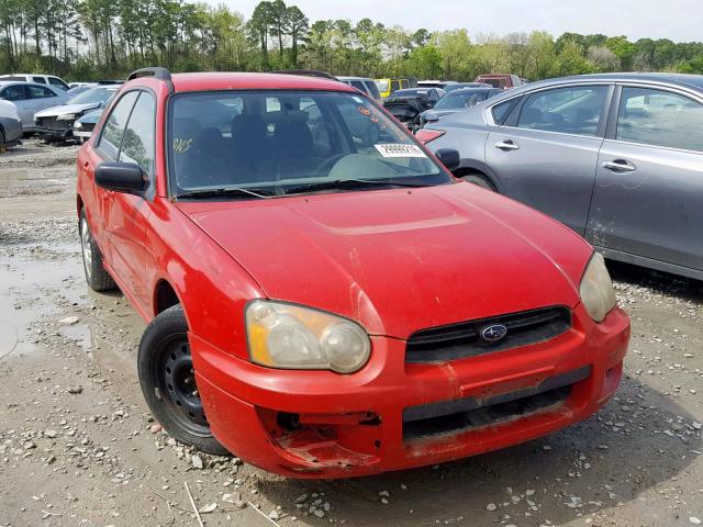 JF1GG65554H817883 - 2004 SUBARU IMPREZA TS RED photo 1