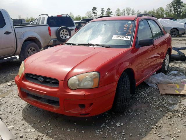 JF1GG65554H817883 - 2004 SUBARU IMPREZA TS RED photo 2