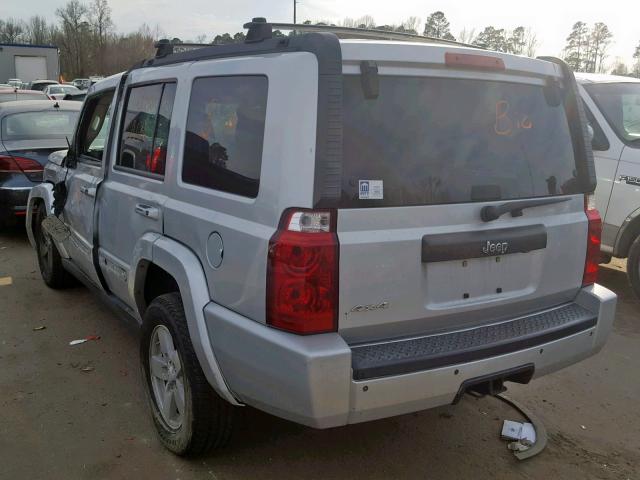 1J8HG48KX8C172356 - 2008 JEEP COMMANDER SILVER photo 3