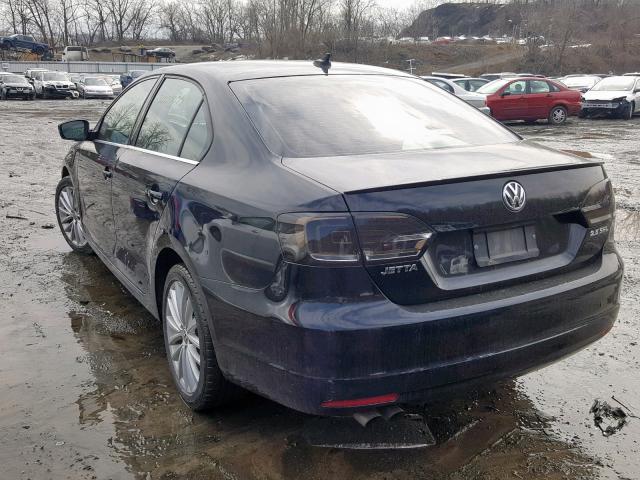 3VWLP7AJ4DM359702 - 2013 VOLKSWAGEN JETTA SEL BLACK photo 3