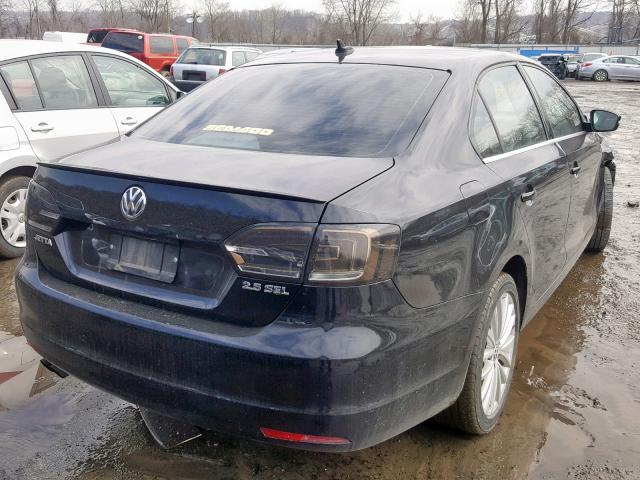 3VWLP7AJ4DM359702 - 2013 VOLKSWAGEN JETTA SEL BLACK photo 4