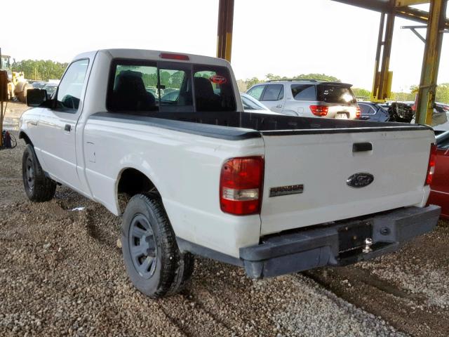 1FTYR10D07PA48312 - 2007 FORD RANGER WHITE photo 3