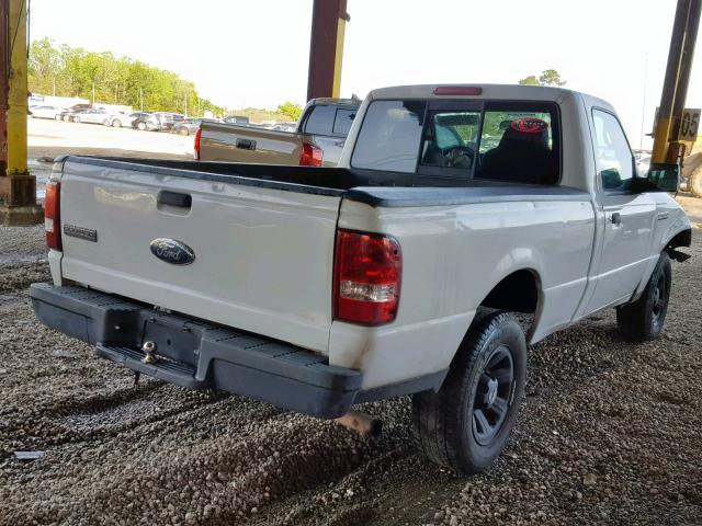 1FTYR10D07PA48312 - 2007 FORD RANGER WHITE photo 4